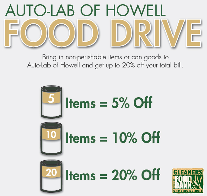 Auto-Lab of Howell 2014 Food Drive - Auto Repair in Howell: ASE Certified Mechanics | Auto-Lab of Howell - Glearners